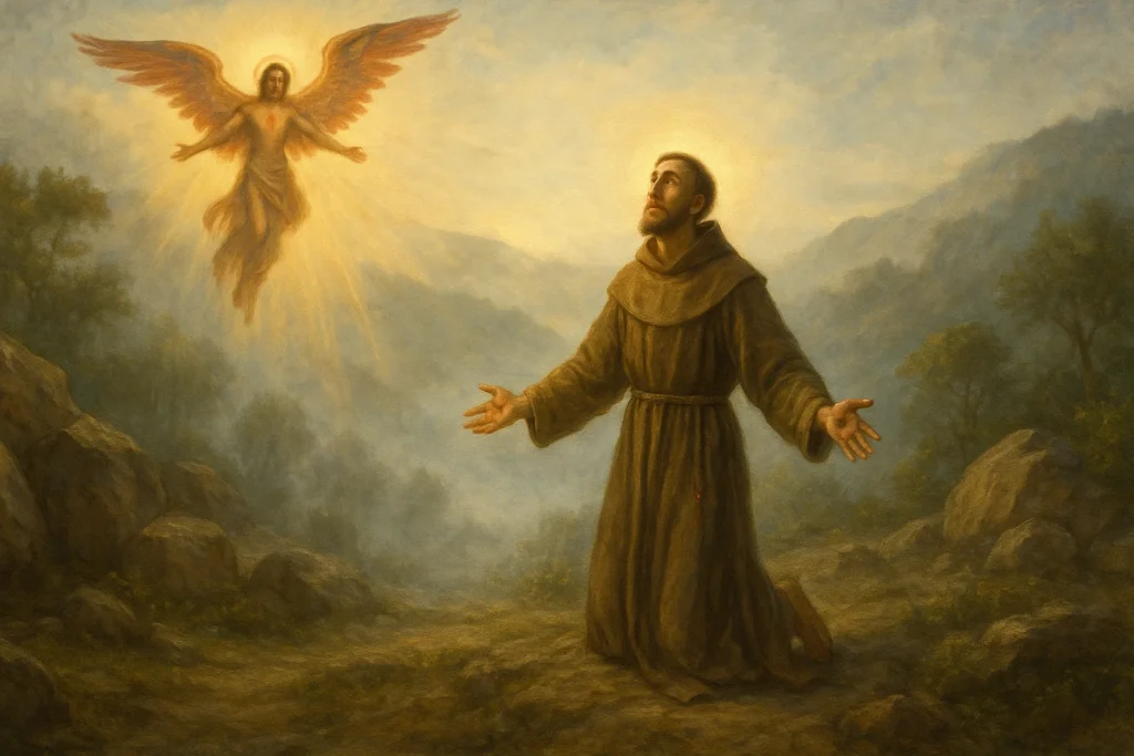Saint Francis Receiving the Stigmata on Mount Alvernia 성 프란치스코가 알베르나 산에서 오상을 받는 장면