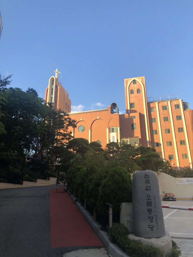 오류동성당 외관 전경(서울대교구) — 오류동성당 미사시간 안내